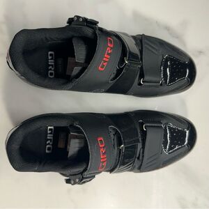 GIRO Apeckx II HV Cycling Biking Shoes Black Patent, Men’s size 7